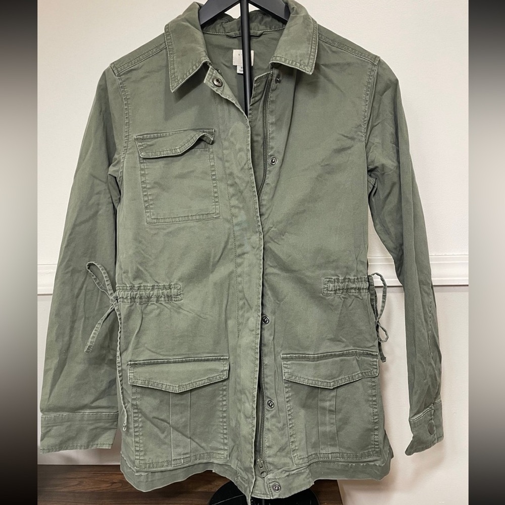 A New Day Green Military Jacket Womens XS
